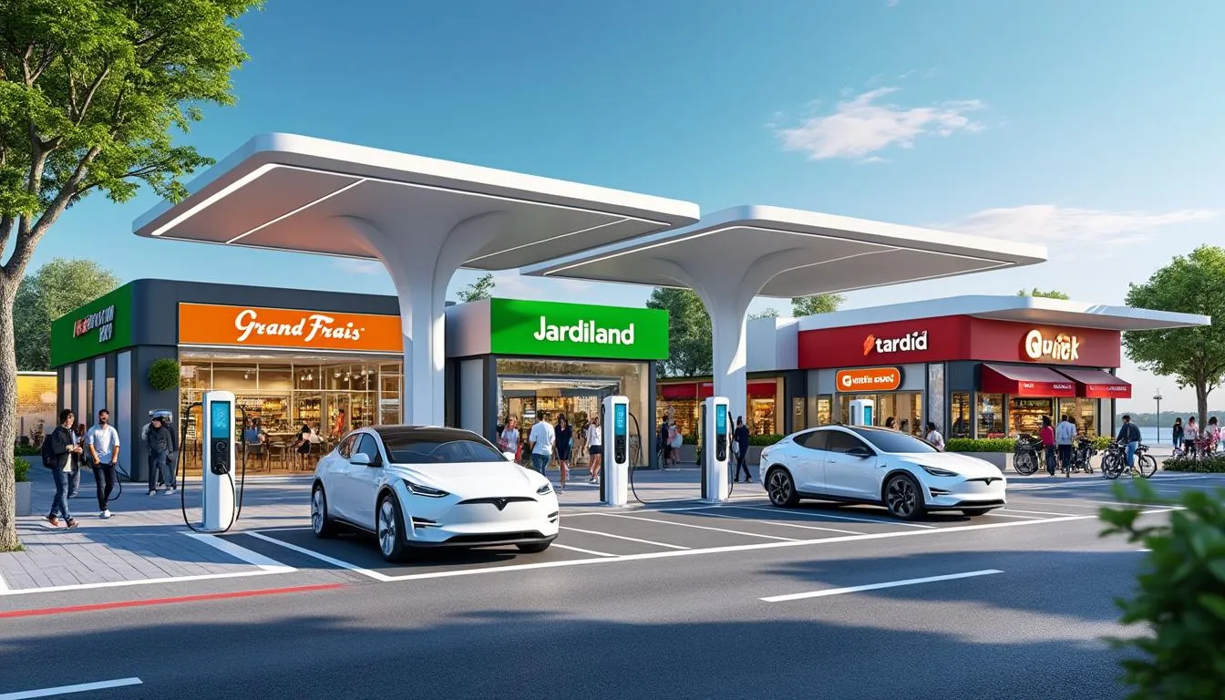De nouvelles bornes ultra-rapides pour recharger les voitures électriques chez Grand Frais, Jardiland et Quick