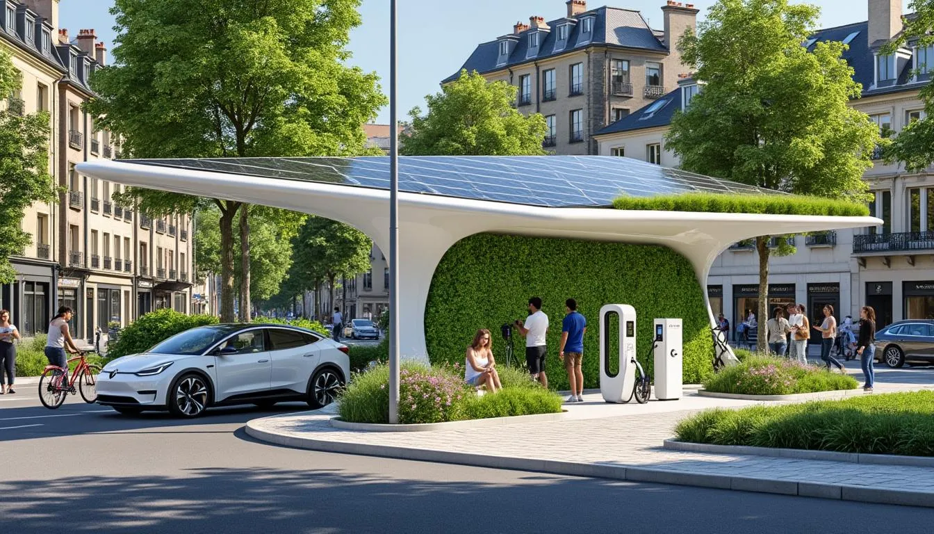 Une innovation pour la mobilité durable : une nouvelle borne de recharge électrique à Moncontour